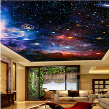 Custom 3D Photo Wall Murals Star Space for Living Room Hotel Lobby Meeting Room Ceiling Zenith Mural wall papers Home Decor 2024 - buy cheap