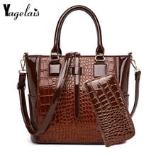 2019 New Fashion Lady Handbag Crocodile Grain Commuting Single Shoulder Diagonal Handbag Synthetic Leather High Quality 2024 - buy cheap