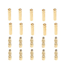 GoolRC 10 Pairs 4.0mm Copper Banana Plug Connectors Male + Female for RC Motor ESC Battery Part (4.0mm Banana Plug) 2024 - buy cheap