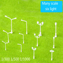 100pcs/lot Model building model sand table making material plastic non-lighting street lamp garden lamp 1/300/5001/1000 2024 - buy cheap