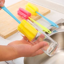 PP Sponge Wash Cup Brush Cleaner White Baby Milk Bottle Brush Easy To Clean Drawing Bottle Glass Cup Brush 2024 - buy cheap