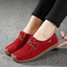 Flats shoes woman genuine leather loafers shoes lace-up folding moccasins foldable square toe women casual shoes ladies sneakers 2024 - buy cheap