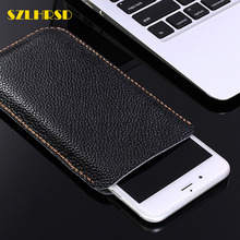 Para Huawei Y6 2019 cuero genuino para Huawei Y7 Prime 2019 bolsas de teléfono Y8 2019 fundas Flip cover slim pouch stitch sleeve 2024 - compra barato