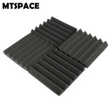 MTSPACE 4 pcs/Set 305x305x45mm Soundproofing Foam Acoustic Foam Sound Treatment Studio Room Absorption Wedge Tiles Polyurethane 2024 - buy cheap