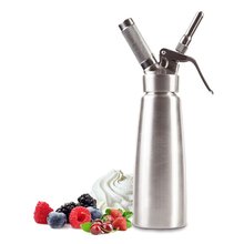 Military Grade Stainless Steel 500ml Whipped Cream Dispenser/Cream Whipper with 3 Decorating Nozzles,Cartridge Holder,Silver(284 2024 - buy cheap