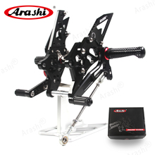 Arashi CNC Motorbike Adjustable Footrest For YAMAHA YZF R3 R25 YZF-R3 YZF-R25 2015 2016 2017 2018 2019 2020 2021 Foot Pegs 2024 - buy cheap