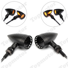 Black Smoke 20 LED Motorcycle Brake Turn Signal Indicator Lights Lamp For Harley Dyna Sportster 883 Chopper Bobber Cafe Racer 2024 - buy cheap