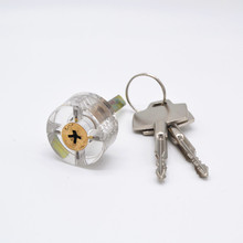 Practice Transparent Lock Pick Visible Training Skill Cutaway Inside Copper Padlock Locksmith Supplies Lock Pick Set 2024 - buy cheap