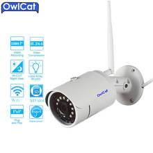 OwlCat HD 1080 P открытый Водонепроницаемый Пуля IP Камера Wi-Fi 2.0MP Видео видеонаблюдения Камера Беспроводной ИК ночного памяти SD слот P2P 2024 - купить недорого