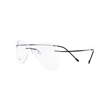 Óculos de titânio sem aro estiloso, óculos de grife sem armação para homens e mulheres 2024 - compre barato