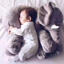 Creative Cute children bed Cushion gray Elephant Plush Toys Cute Dolls Soft Pillows Baby Sleeping Pillow doll baby birthday gift 2024 - buy cheap