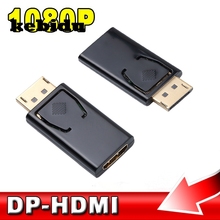 Mini puerto de pantalla v1.1 DP macho a HDMI, adaptador hembra compatible, convertidor, Conector de Audio y vídeo para HDTV 2024 - compra barato