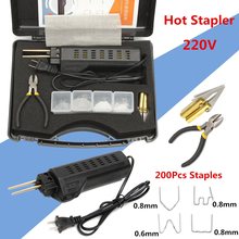 220-250V Hot Stapler Car Bumper Plastic Welding Torch Fairing Auto Body Tool Welder Machine 0.6/0.8mm + 200 Staples kit 2024 - buy cheap