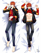 Japanese Anime Mystic Messenger characters Jumin Han & Zen & 707 Dakimakura body throw pillow cover case Hugging Body pillowcase 2024 - buy cheap