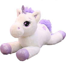 2020 nueva 110-60cm Peluche de unicornio de juguete de felpa suave Peluche de populares dibujos animados muñecas unicornios Animal caballo de juguete alta calidad juguetes para los niños 2024 - compra barato