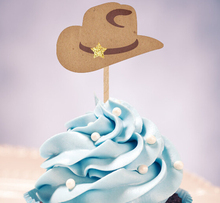 western cowboy hats Cupcake Toppers wedding birthday baby shower Party food picks free shipping photo booth props 2024 - buy cheap