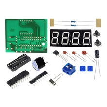 Conjunto de relógio eletrônico digital c51, conjunto de 4 bits para produção diy 2024 - compre barato