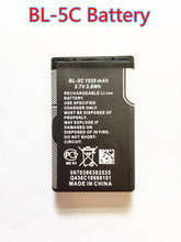 1020 мАч BL-5C BL5C BL 5C запасная батарея для Nokia 1208 1209 1255 1280 1315 1600 1616 1650 6267 E60 N70 N71 N72 1108 2024 - купить недорого