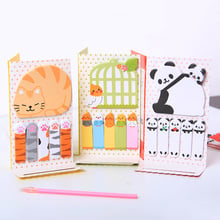 1PC Cute Cat Panda N Times Sticky Notes Memo Pad Paper Sticker  Notepad Gift Office Stationery Escolar 2024 - buy cheap