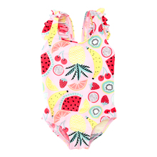 KAVKAS Lovely Girl Frui Swimwear Baby Girl Bikini Badmode Kids One Off Shoulder Swimsuit Bathing Suit One-Piece Swimming Clothes 2024 - buy cheap