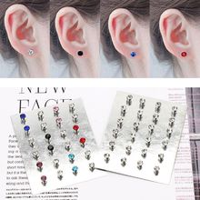 12 pares de brincos magnéticos de strass cristal sem piercing, joias de moda 2024 - compre barato