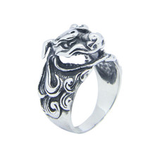 1pc Dropship New Design Lion King Ring 316L Stainless Steel Fashion Punk Style Animal Lion Head Ring 2024 - buy cheap