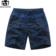 Miacawor calções masculinos de verão, bermudas com cintura elástica, de algodão, casuais para homens, bermuda folgada k834 2024 - compre barato