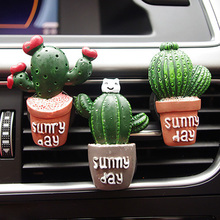 Cactus-difusor de Aroma para coche, difusor de fragancias para ambientadores de coche, aromatizante, accesorios de Perfume para coche 2024 - compra barato