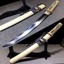 Hand-Forging Clay Tempered T10 Steel Blade Supe Sharp Japanese Wakizashi Sword Katana Samurai Battle Short Knife 2024 - buy cheap