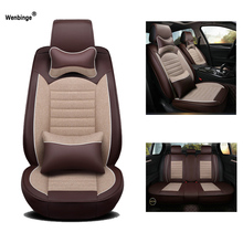 Universal Leather car seat cover For peugeot 206 307 407 308 508 406 301 205 3008 4008 5008 207 SWcar accessories car styling 2024 - buy cheap