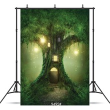 Fairy Tale Tree Light Vinyl Photographic Background For Portrait Children Baby Shower New Born Backdrops Photocall Booth Studio 2024 - buy cheap