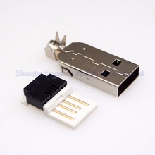 10set DIY 2,0 usb macho enchufe sin soldadura USB macho conector tipo prensa 2024 - compra barato