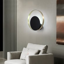 Новый дизайн настенные светильники спальня изголовье прикроватная лампа banheiro светодиодный светильник для гостиной бра lampe deco Dia 25 см 2024 - купить недорого
