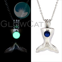Ocean Whale Tail Necklace Glow in the Dark 2 Colors Luminous Charm Choker Pendants Necklaces Girl Gift GG700 2024 - buy cheap