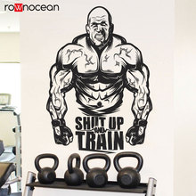 Calcomanía motivacional para gimnasio, vinilo adhesivo de pared para entrenamiento físico, culturismo, Fitness, Crossfit, corte Mural 3G34 2024 - compra barato