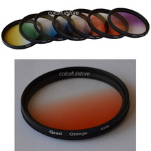 High Quality! 55mm 55 mm 1Pcs Graduated Gradual Grey Green Orange Red Purple Yellow Blue Lenses Colour Filter For Cokin P Series 2024 - buy cheap