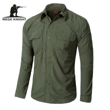 Camisa tática urbana od, camisa casual de secagem rápida, roupa respirável casual eua, roupa militar 2024 - compre barato