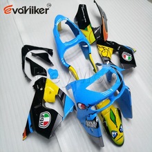 Carenagens de plástico abs, para zx9r 1998 1999, azul, amarelo, zx, 9r 98, 99, motocicleta, painel, kit h2 2024 - compre barato