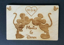 personalized names mouse Wedding wooden Save the Date Magnets engagement party favors company gifts invites inserts 2024 - buy cheap