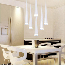 Modern minimalist tapered led chandelier acrylic aluminum meteor shower bar chandelier single head personalized dining hang 2024 - buy cheap