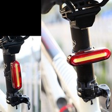 Перезаряжаемый USB задний фонарь для горного велосипеда, задний светильник MTB Предупреждение ющий велосипедный задний светильник 2024 - купить недорого