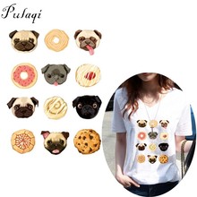 Pulaqi Pet Dog Patches Cartoon Animal Iron On Transfer Clothes Accessories Heat Transfers Stickers for T-shirt Dresses Patch B 2024 - buy cheap