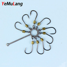 YeMuLang Brand Explosion Hooks Fishing Hooks High Carbon Steel 4# Barbed Hooks Jig Hooks Fishhooks For Fishing 2024 - buy cheap