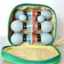 8 Silver household Vacuum Magnetic Therapy Acupressure Suction Cup TCM acupuncture and moxibustion Cupping Set Health Care 2024 - buy cheap
