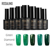 ROSALIND Gel 1S GREEN Diamond 7ML Nail Gel Polish Led UV Gel Soak Off  Nail Polish Base Top Gel Polish 2024 - buy cheap