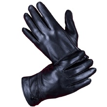 Leather Gloves For Men and Women Winter Warm Plus Velvet Thick Sheepskin Gloves Outdoor Motorcycle Labor Insurance Supplies 2024 - buy cheap