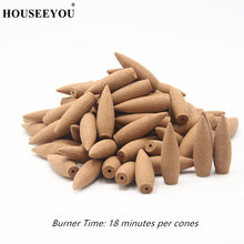 Big Size Nature Smell Fragrance Cones Backflow Incense Cone Sandalwood 40PCS for Waterfall Incense Burner Zen Censer 2024 - buy cheap