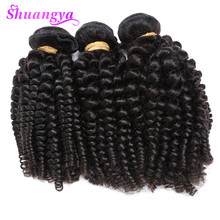 Peruvian Bouncy Curly Human Hair Weaves 3 Bundles Funmi Hair Extensions Remy 100% Human Hair Bundles  Can Be Dyed And Bleached 2024 - buy cheap