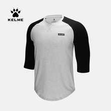 KELME Мужская Спортивная повседневная футболка с коротким рукавом Удобная впитывающая Пот футболка для бега на открытом воздухе 3681024 2024 - купить недорого