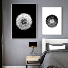 Poster Dandelion Modern Wall Art Black and White Canvas Painting Prints Nordic Decoration Home Pictures for Living Room Decor 2024 - buy cheap